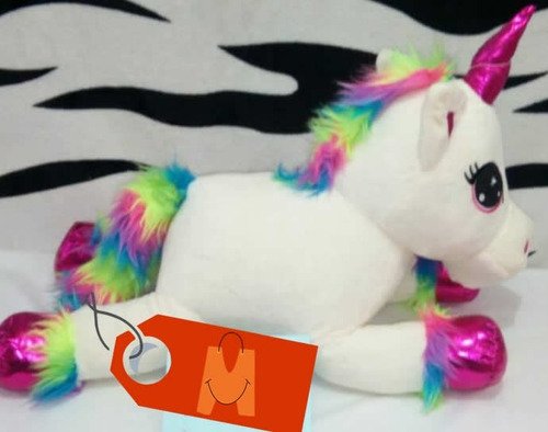 D_714716-MCO27825587440_072018-O.jpg Hermoso Peluche De Unicornio Azul 50 Cm Mundocute