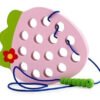 Didáctico Enhebrar Juguete Frutas Niños Montessori Juego