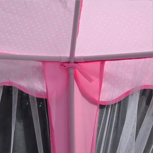 Carpa Castillo Velo Rosado Niña Juguete Princesa Casita Rosa