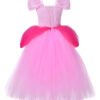 Disfraz Peach Princesa - Ideal Para Fiestas Y Aventuras De Videojuegos