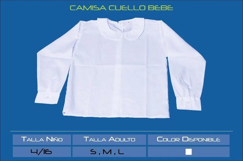 D_718987-MCO26636104751_012018-O.jpg Camisa Cuello Bebe Duro Botón