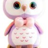 Peluche De Búho 30cm - Suave Y Adorable Diseño Violeta