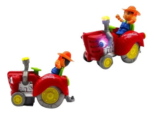 D_720091-MCO52642613167_112022-O.jpg Juguete Tractor Rojo Granjero Carro Granja Campesino Tractor Rojo
