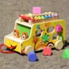 Bus Xilófono Figuras Didáctico Niños Montessori