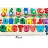 Ábaco Números Y Letras Madera Juguete Didáctico Juguetes  Varios