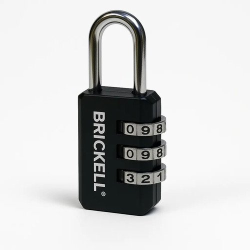 Candado Clave Para Locker Maleta Combinaciones Seguridad Negro