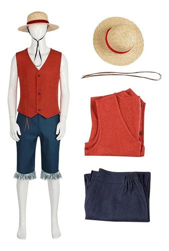 D_722048-MCO78843431466_092024-O.jpg Disfraz Luffy One Piece Adulto - ¡conviértete En El Capitán Pirata Del Anime!