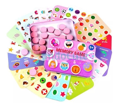 D_722209-MCO44633782856_012021-O.jpg Juego De Memoria Lotería Niños Madera Juguetes Montessori