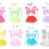 D_723232-MCO78825030194_092024-O.jpg Set Completo Disfraz De Mariposa Para Niñas Varios Unica