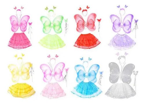 D_723232-MCO78825030194_092024-O.jpg Set Completo Disfraz De Mariposa Para Niñas Varios Unica