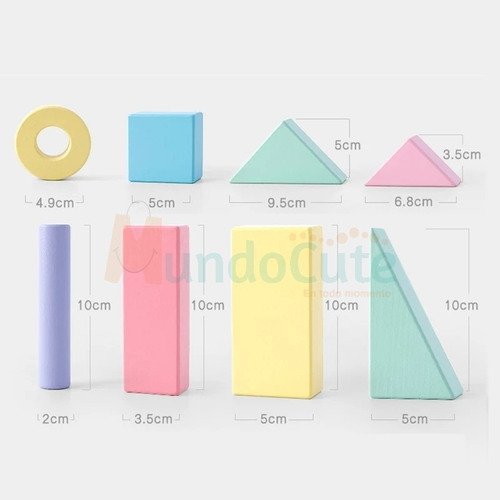 D_723729-MCO45541297609_042021-O.jpg Set De Bloques Madera Carrito Arrastre Juguetes Didácticos