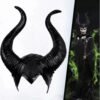 Cuernos De Maléfica Disfraz Para Halloween Cachos Malefica Negro