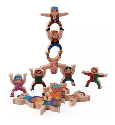 D_725927-MCO44144414358_112020-O.jpg Juego Bloques Equilibrio Montessori Didácticos Madera