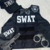 Disfraz Fbi Accesorios Policía Para Cosplay Set Completo Con Chaleco, Gorra Y Accesorios!