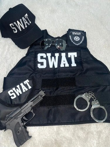 Disfraz Fbi Accesorios Policía Para Cosplay Set Completo Con Chaleco, Gorra Y Accesorios!