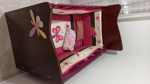 Cuna Para Niña Usada 9/10 Excelente Estado Cama Para Bebe Marrón
