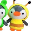 Peluche Pingüino 18cm - Tierno Y Compacto Gris