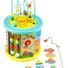 D_727144-MCO88491138702_072025-O.jpg Cubo Montessori Multifuncional Bloques Encajar Didactico Café