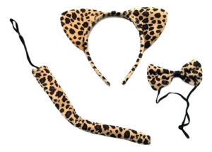 D_729646-MCO96259540797_102025-O.jpg Set De Disfraz Tigresa Completo Para Niñas Cafe Unica