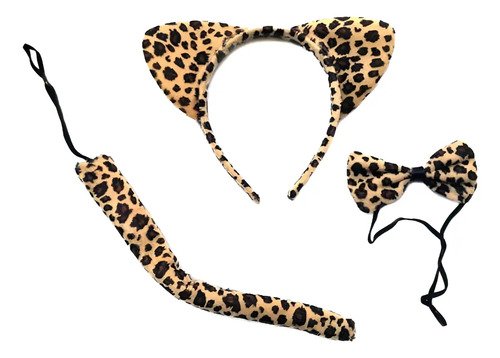 Set De Disfraz Tigresa Completo Para Niñas Cafe Unica