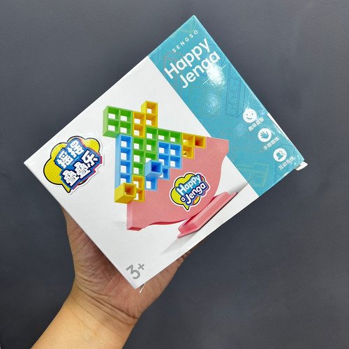 Juguete Jenga Apilable De Colores  Desafío De Equilibrio