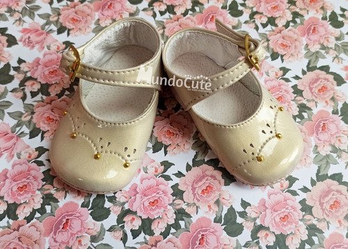 Zapatos Suaves Niña Beige Dorado Bebé Meses Babycute