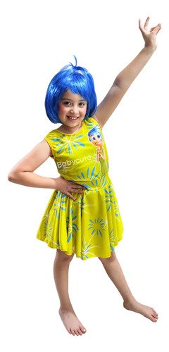 D_735938-MCO79750196330_102024-O.jpg Disfraz De Alegría Intensamente Niña - Hermoso Vestido
