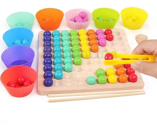 D_736741-MCO45540076235_042021-O.jpg Juguete Clasificación Conteo Pinzas Montessori Set Didáctico Varios