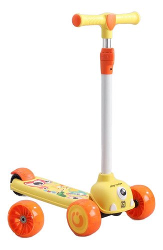 D_737073-MCO80752285527_112024-O.jpg Scooter-patin Infantil Con Led | Freno Y Manillar Ajustable! Amarillo Scooter