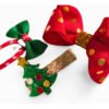 D_738208-MCO81391724149_122024-O.jpg 3 Pinzas Para El Cabello De Navidad - Hermosos Diseños! Rojo