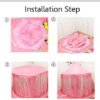 D_738239-MCO75025659864_032024-O.jpg Carpa Infantil Castillo Princesas Niña Portátil Rosa