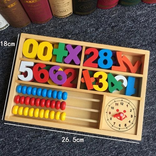 Juego Madera Montessori Matemáticas Calculadora Ábaco