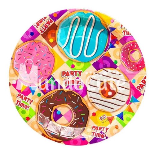 D_739873-MCO45527907180_042021-O.jpg Kit Fiesta Cumpleaños Dulce Donas Decoración