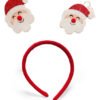 Set De 4 Diademas Balaca Navideñas - Con Diferentes Diseños! Rojo