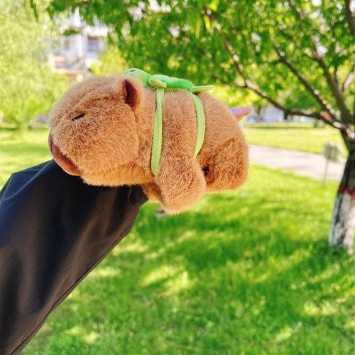 Manilla Capibara Peluche Alta Calidad Suavecito Café