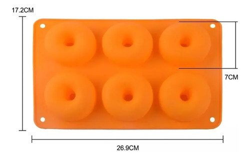 Molde Silicona Antiadherente Donas Utensilio Cocina Rosquill Violeta