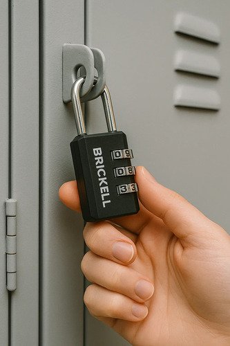 Candado Clave Para Locker Maleta Combinaciones Seguridad Negro