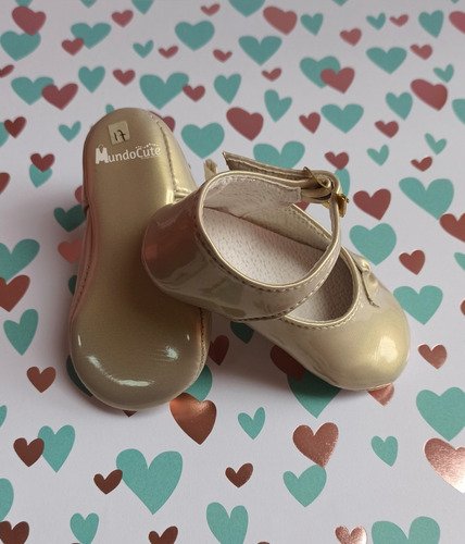 Zapatos Suaves Niña Beige Dorado Bebé Meses Babycute
