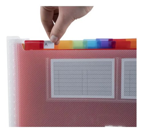 Carpeta Expansible 13 Compartimentos Archivador Rosado