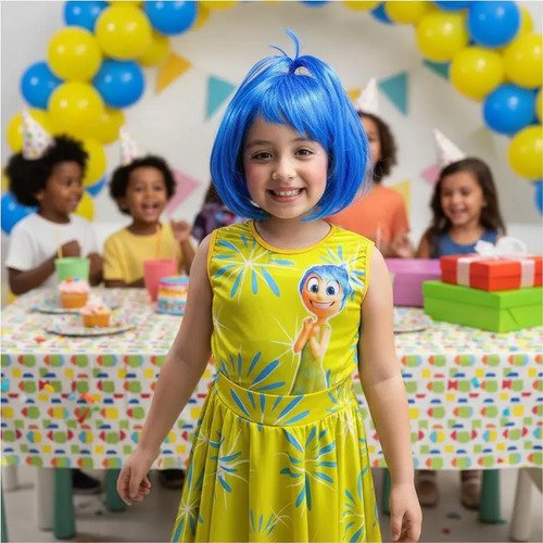 D_748289-MCO92418069038_092025-O.jpg Disfraz De Alegría Intensamente Niña - Hermoso Vestido