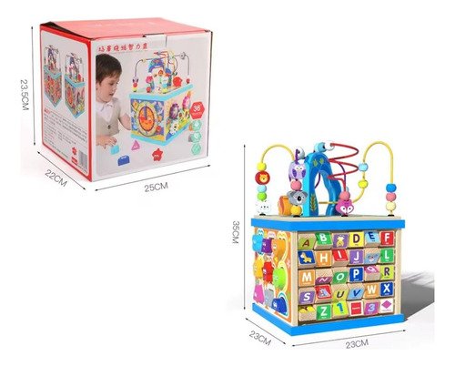 D_748367-MCO87726287448_072025-O.jpg Juguete Educativo 5 En 1 Cubo De Actividades Montessori Caqui