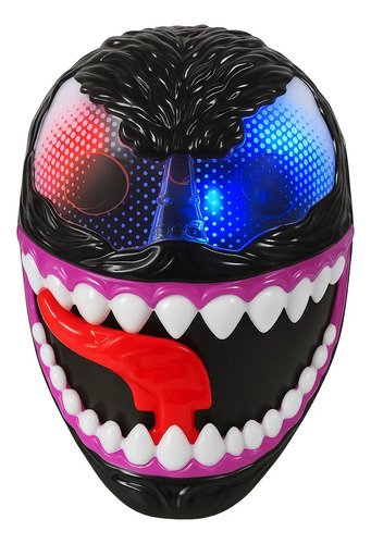 D_751372-MCO91347894479_082025-O.jpg Máscara Venom Con Luces Led Para Niños Negro Venom