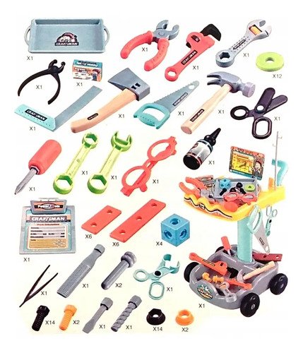Set Herramientas Portátil Niños Maleta Juguetes Regalo
