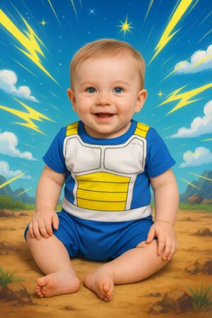D_751510-MCO94493999651_102025-O.jpg Disfraz Goku Bebe Cosplay De Anime 100% Algodón Disfraces Dragon Ball Azul 6 A 9 Meses