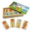 Dominó Madera Niños Juego De Mesa Didácticos Juguetes