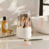 Organizador De Brochas Redondo - Ideal Para Maquillaje Blanco
