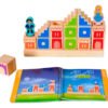 D_753310-MCO80557925318_112024-O.jpg Juego Montessori Madera Bloques De Madera X28 Fichas Caqui