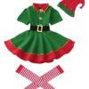 D_753712-MCO92296899512_092025-O.jpg Disfraz De Duende Navideña Mujer Disfraces Elfo Adulto - ¡luce Festiva Y Encantadora Esta Navidad! Verde Única 170cm
