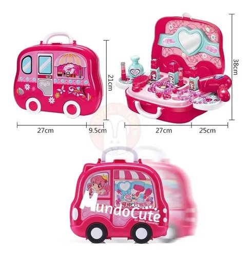 D_754443-MCO44195334744_112020-O.jpg Juguete Maquillaje Mini Tocador Niña Bolso Juego Portable