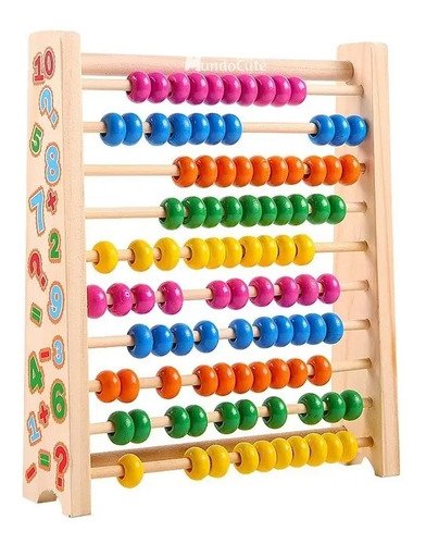 Ábaco Madera Juguetes Didácticos Aprender Montessori